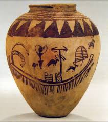 Vaso de cerámica con decoración