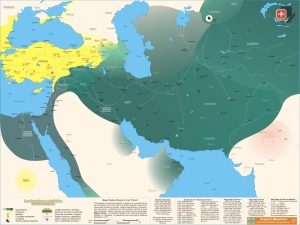 Mapa de las invasiones selyúcidas