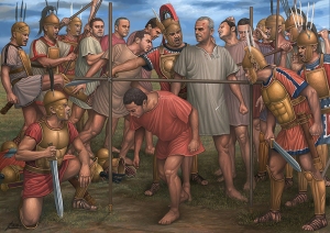 Los romanos pasando bajo el yugo